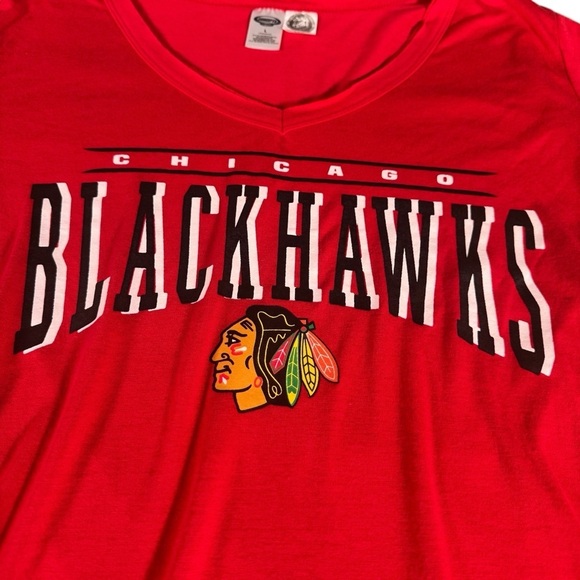 CONCEPTS SPORTS CHICAGO BLACKHAWKS NHL LONG SLEEVE TEE T SHIRT Women's Sz Large - Picture 3 of 8